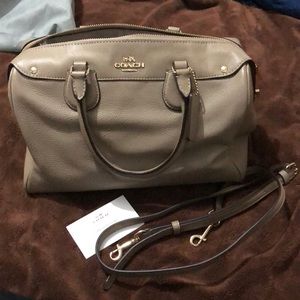Coach mini Bennett satchel taupe